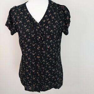 Lee Cooper Original Button Short Sleeve Blouse